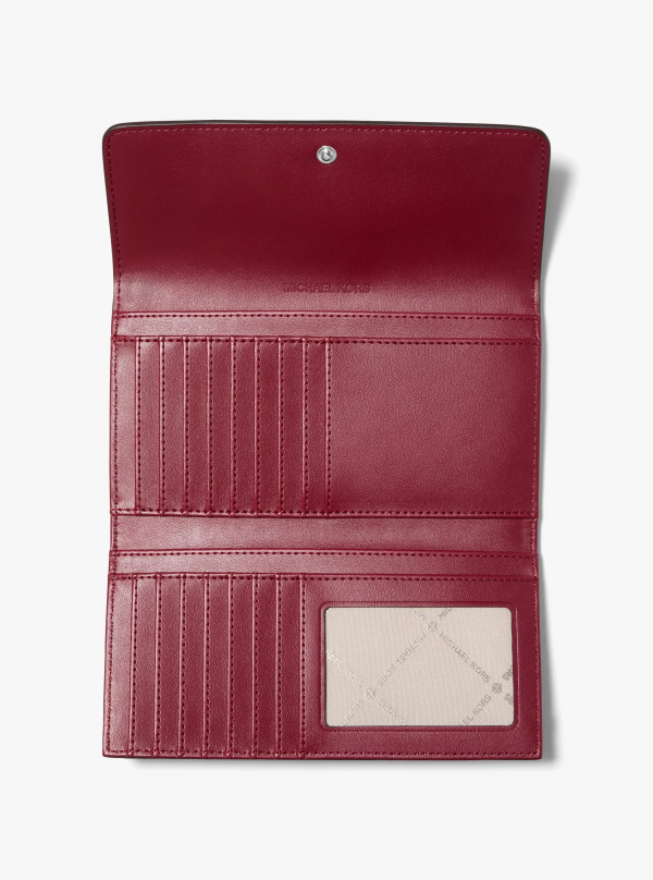 Michael Kors Jet Set Travel Signature Logo Tri-Fold Wallet - Preorder
