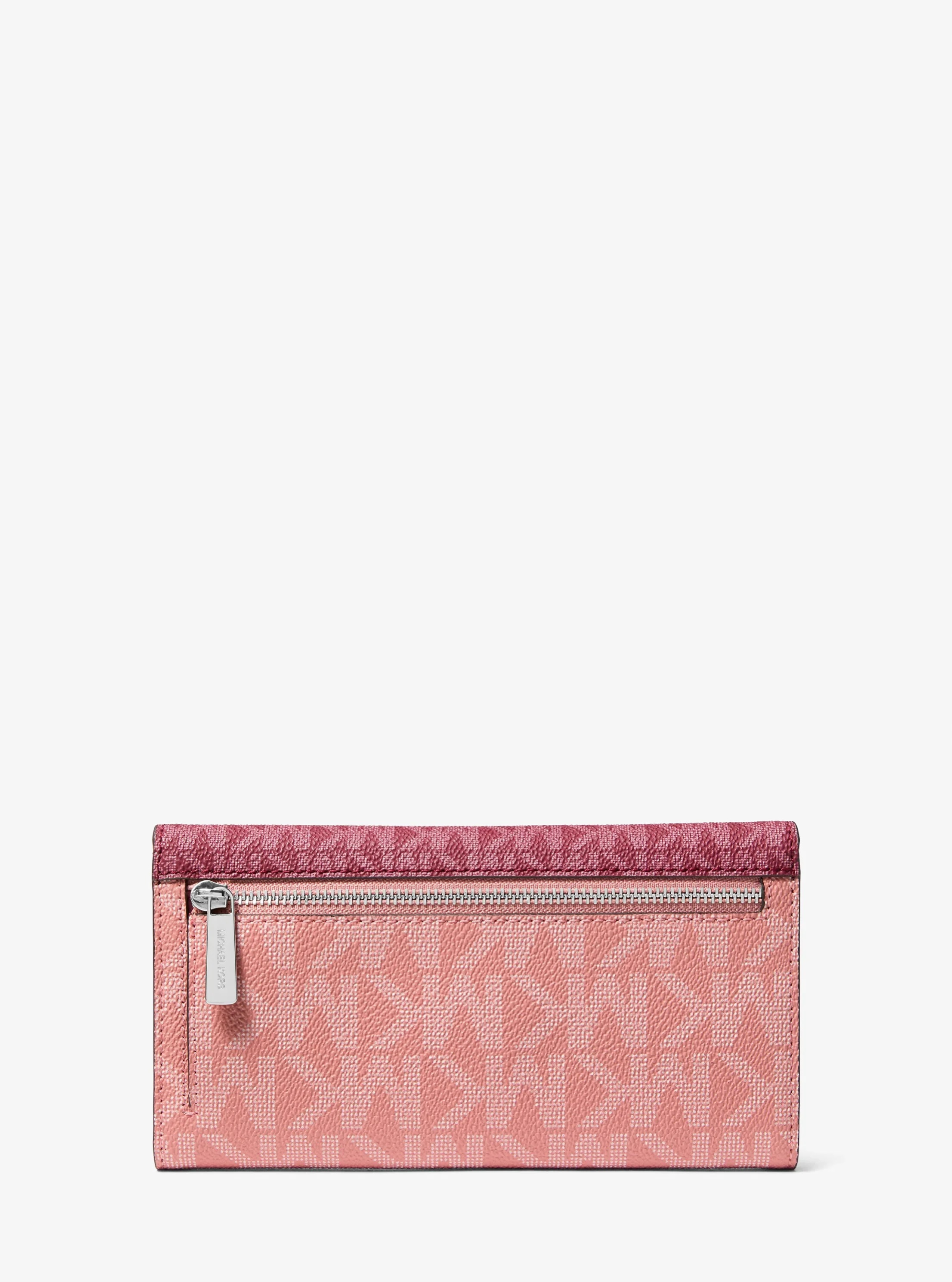 Michael Kors Jet Set Travel Signature Logo Tri-Fold Wallet - Preorder