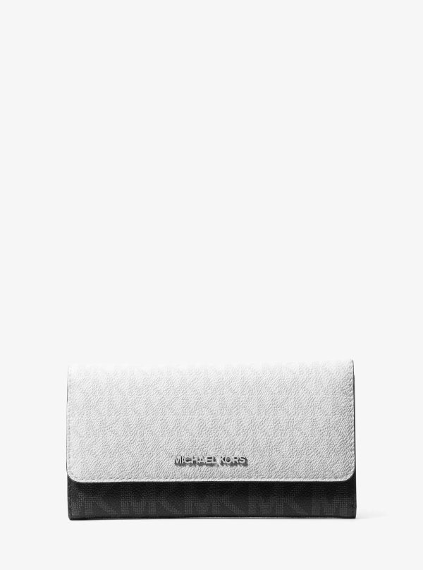 Michael Kors Jet Set Travel Signature Logo Tri-Fold Wallet - Preorder