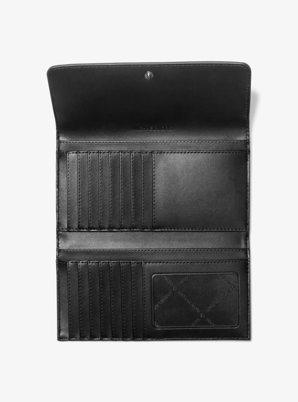 Michael Kors Jet Set Travel Signature Logo Tri-Fold Wallet - Preorder