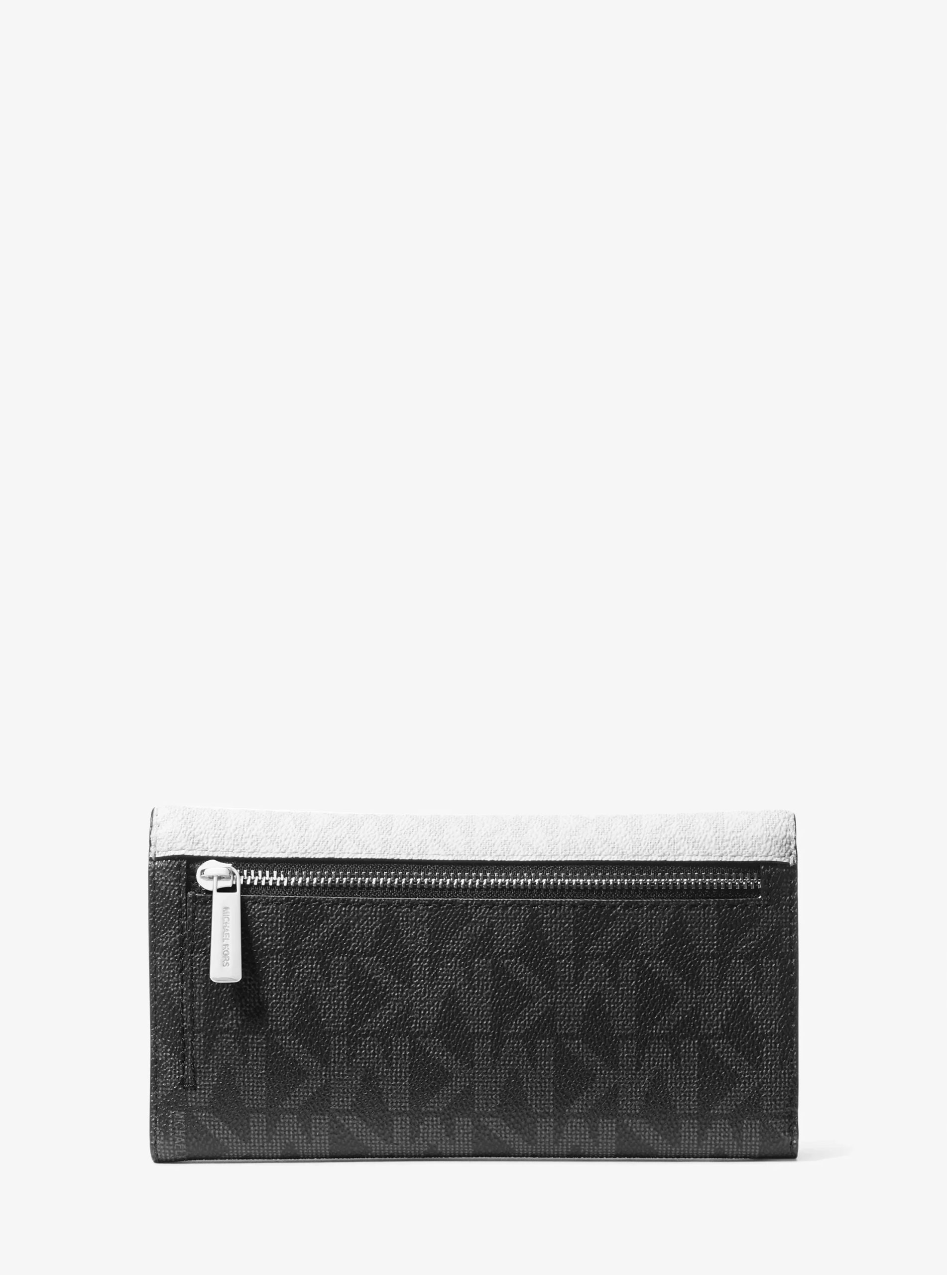 Michael Kors Jet Set Travel Signature Logo Tri-Fold Wallet - Preorder