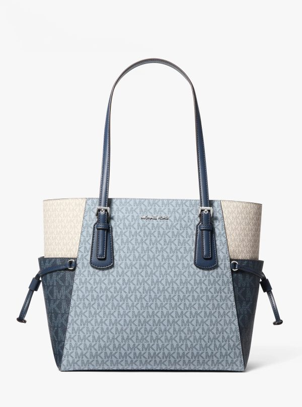 Michael Kors Voyager Large Color-Block Signature Logo Tote Bag - Preorder