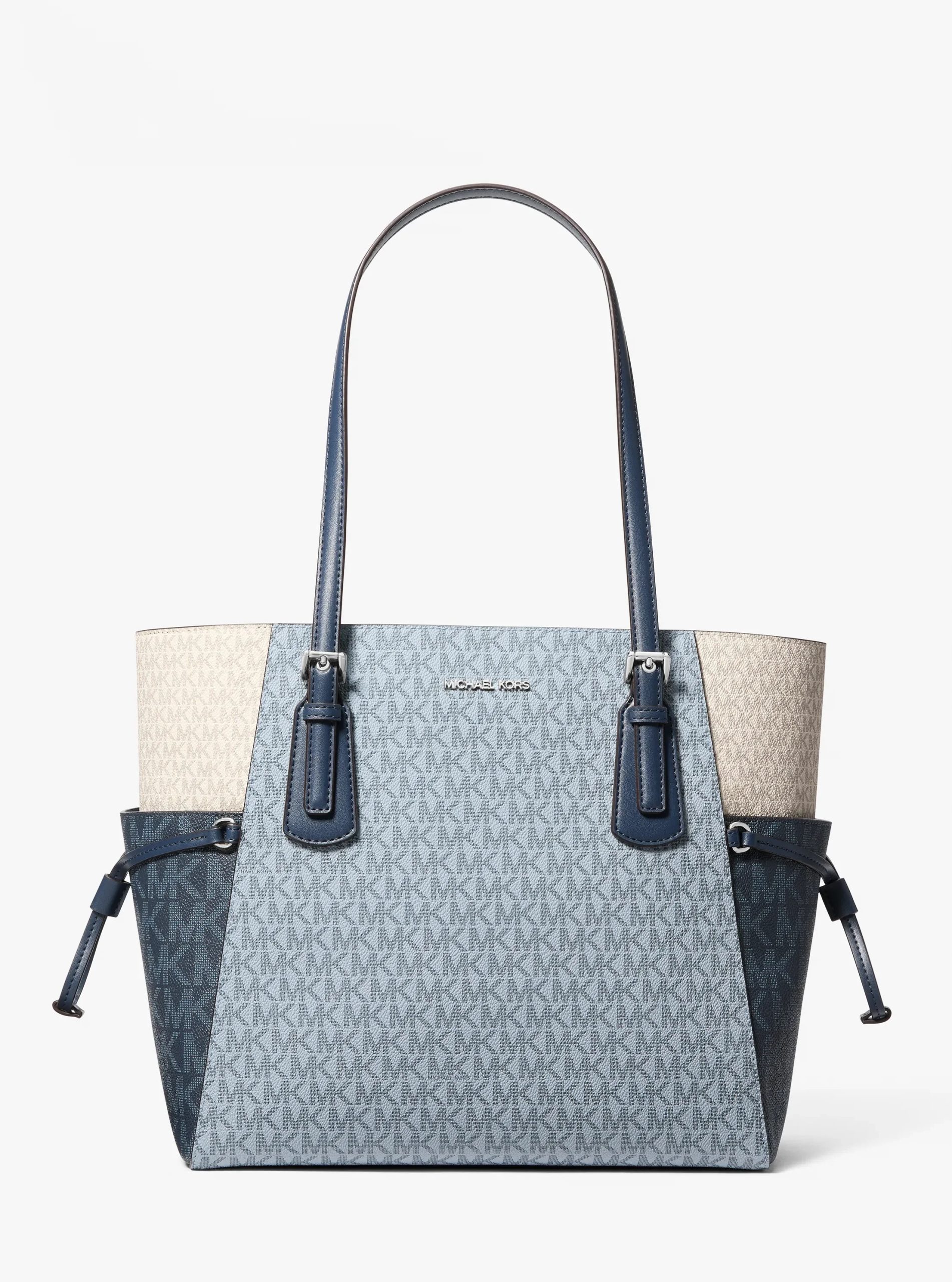 Michael Kors Voyager Large Color-Block Signature Logo Tote Bag - Preorder
