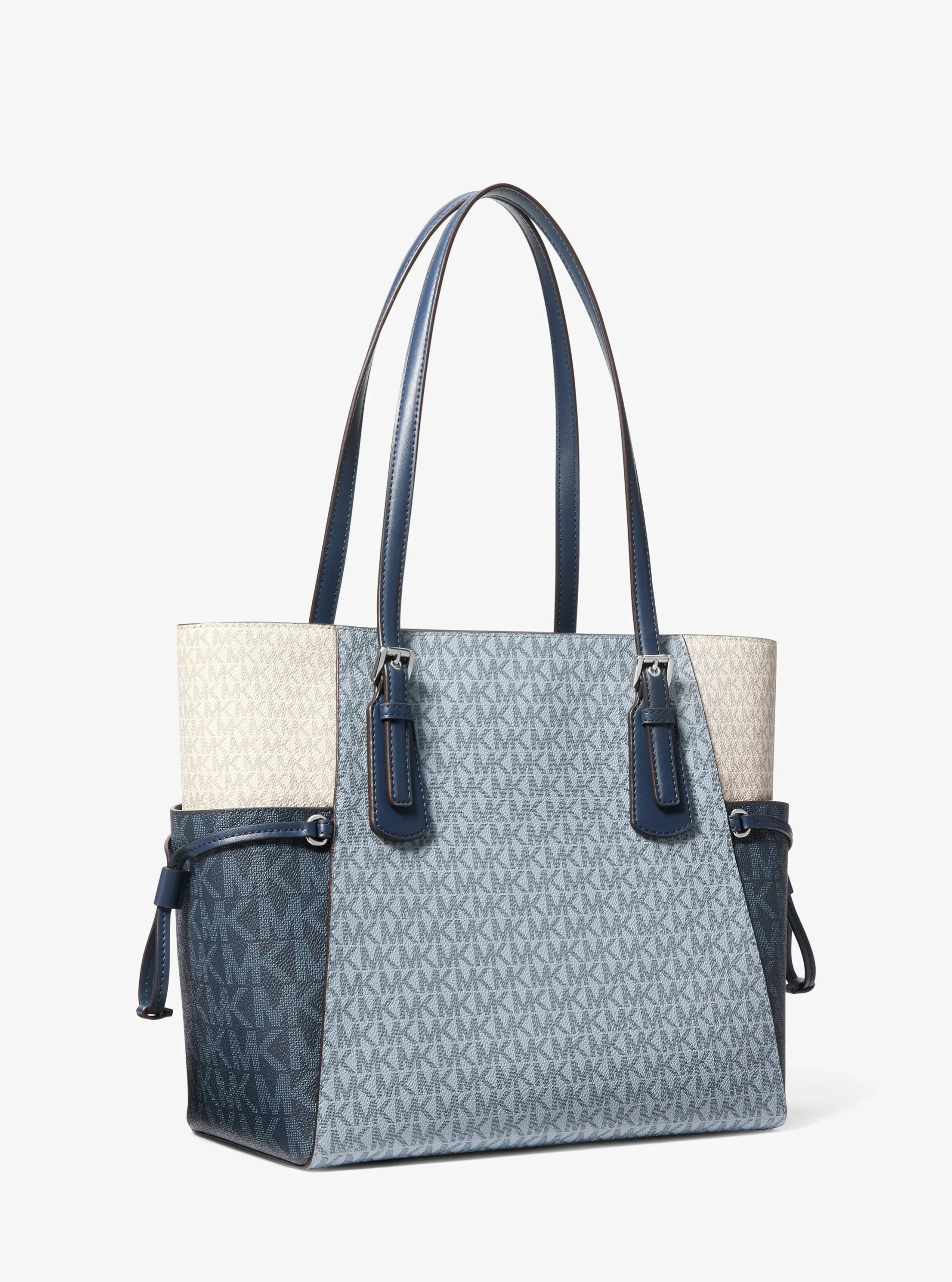 Michael Kors Voyager Large Color-Block Signature Logo Tote Bag - Preorder