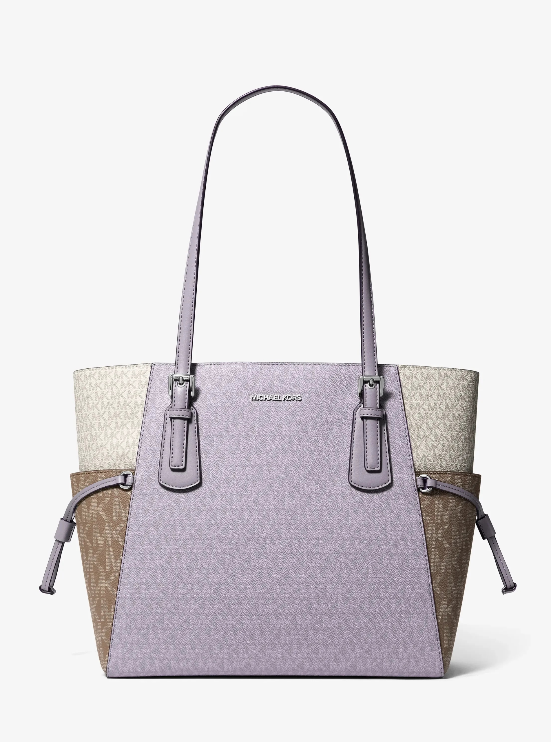 Michael Kors Voyager Large Color-Block Signature Logo Tote Bag - Preorder