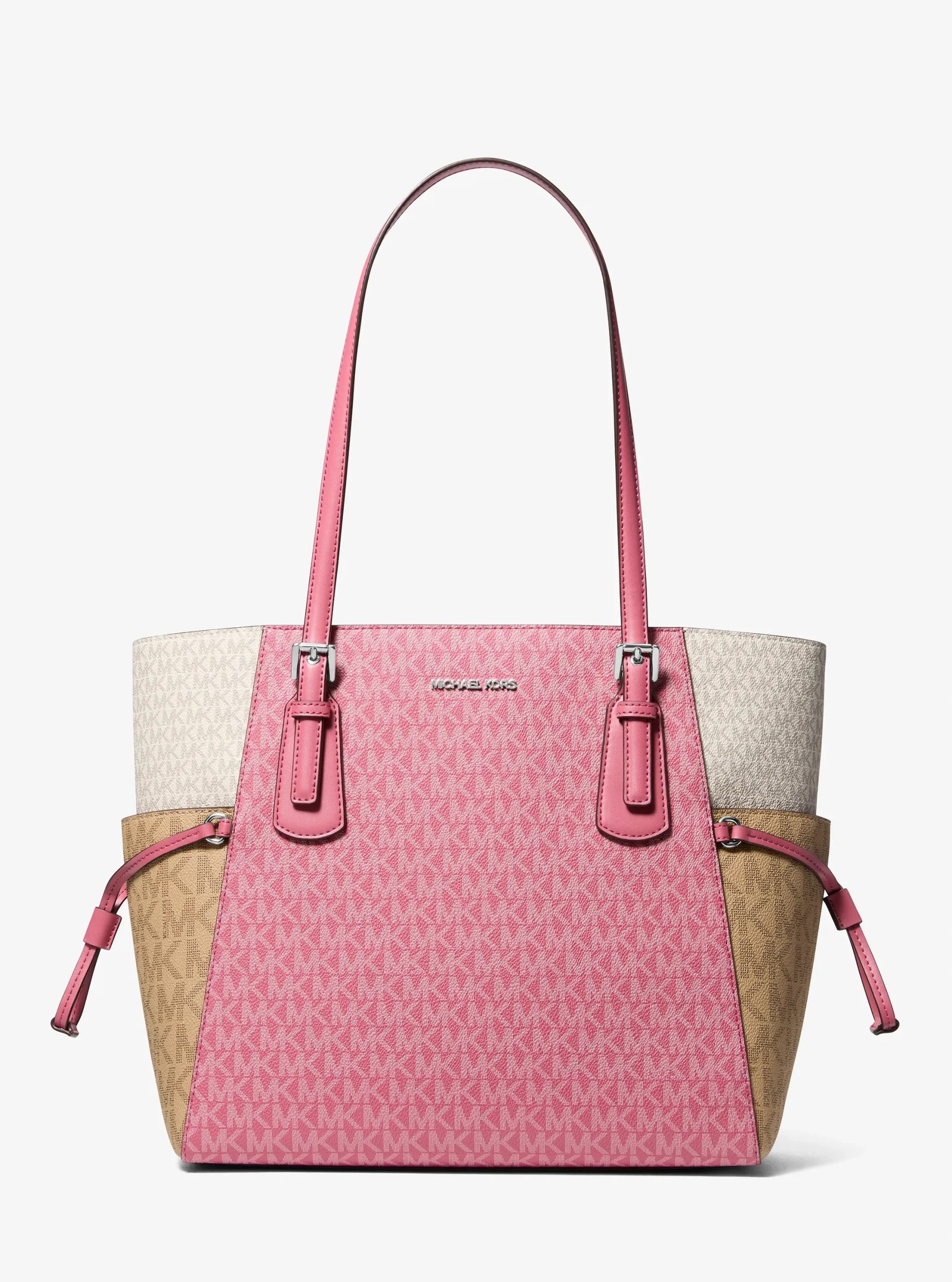 Michael Kors Voyager Large Color-Block Signature Logo Tote Bag - Preorder