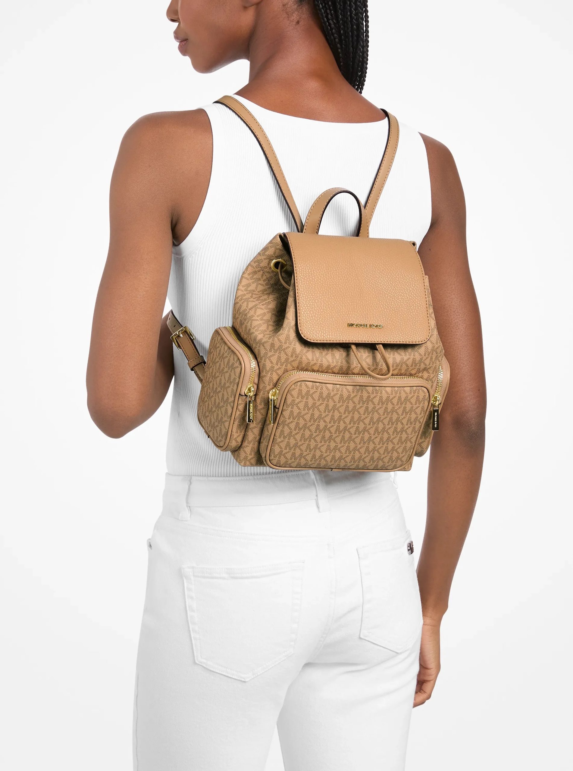 Michael Kors Merritt Small Signature Logo Cargo Backpack - Preorder - Image 3