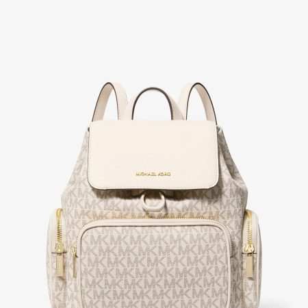 Michael Kors Merritt Small Signature Logo Cargo Backpack - Preorder — Lt Crm Multi