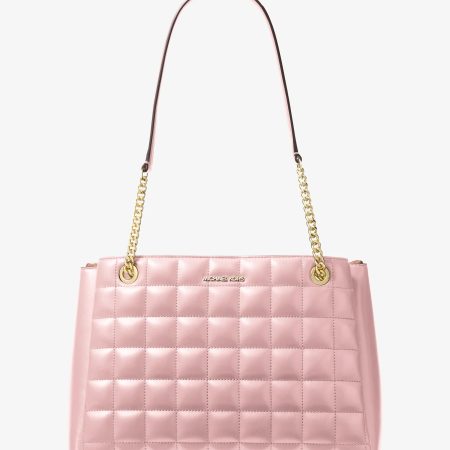 Michael Kors Soho Medium Quilted Tote Bag - Preorder — Powder Blush