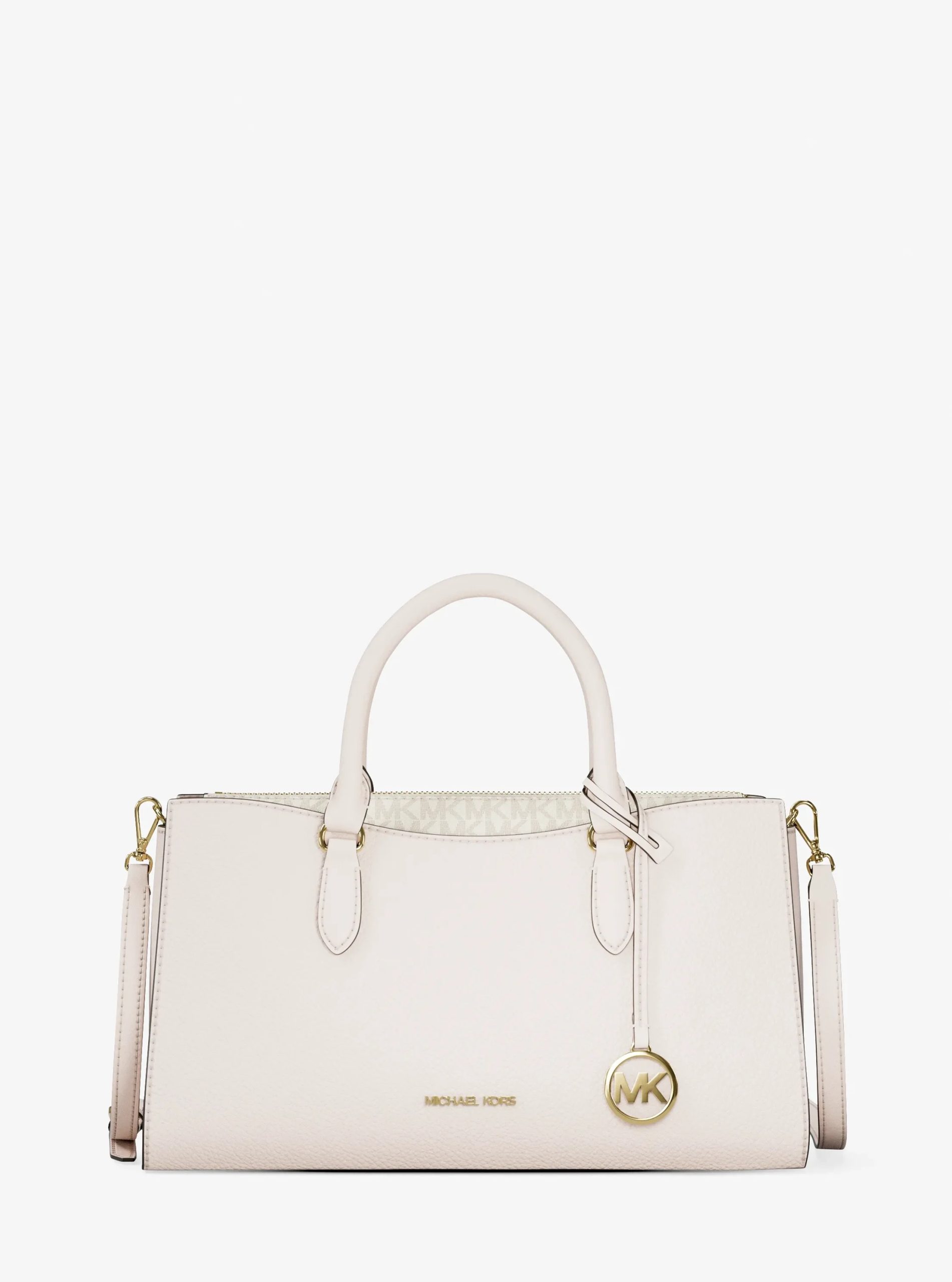 Michael Kors Arden Medium Leather Top-Zip Satchel - Preorder