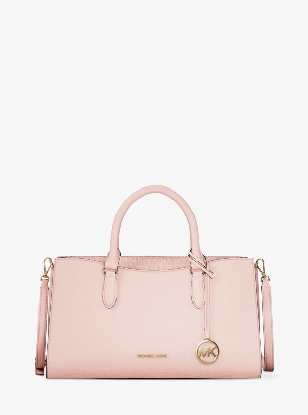 Michael Kors Arden Medium Leather Top-Zip Satchel - Preorder