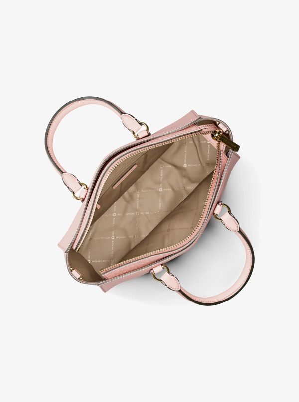Michael Kors Arden Medium Leather Top-Zip Satchel - Preorder