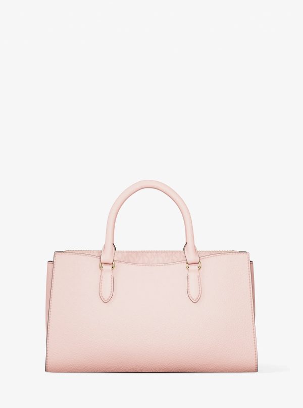 Michael Kors Arden Medium Leather Top-Zip Satchel - Preorder