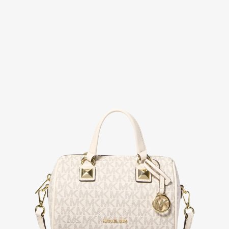 Michael Kors Grayson Small Signature Logo Duffel Crossbody Bag - Preorder — Lt Crm Multi