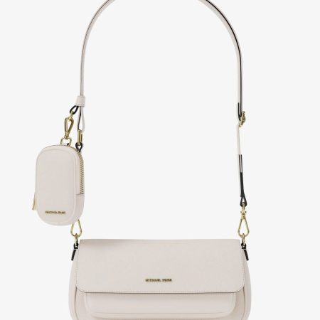 Michael Kors Jet Set Travel Small Pebbled Leather Crossbody Bag With Pouch - Preorder — Lt Cream