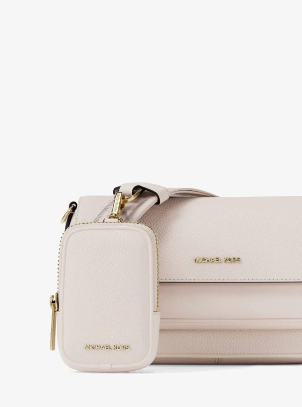 Michael Kors Jet Set Travel Small Pebbled Leather Crossbody Bag With Pouch - Preorder