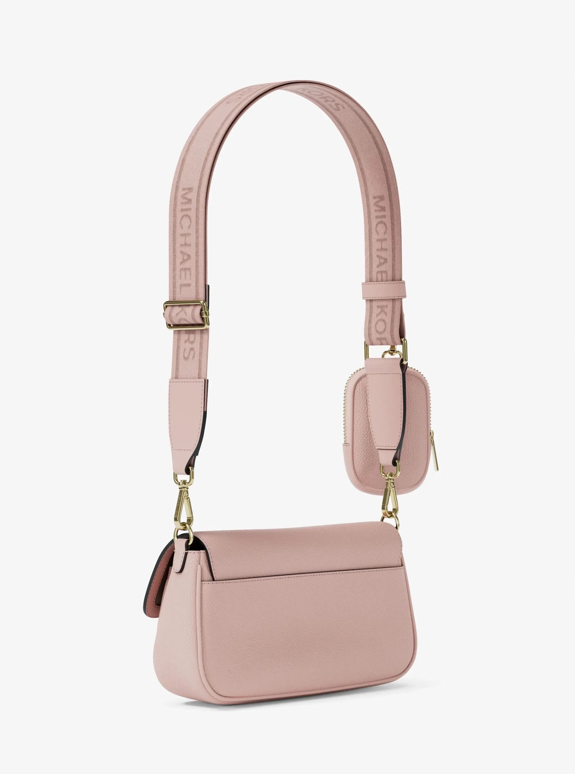 Michael Kors Jet Set Travel Small Pebbled Leather Crossbody Bag With Pouch - Preorder