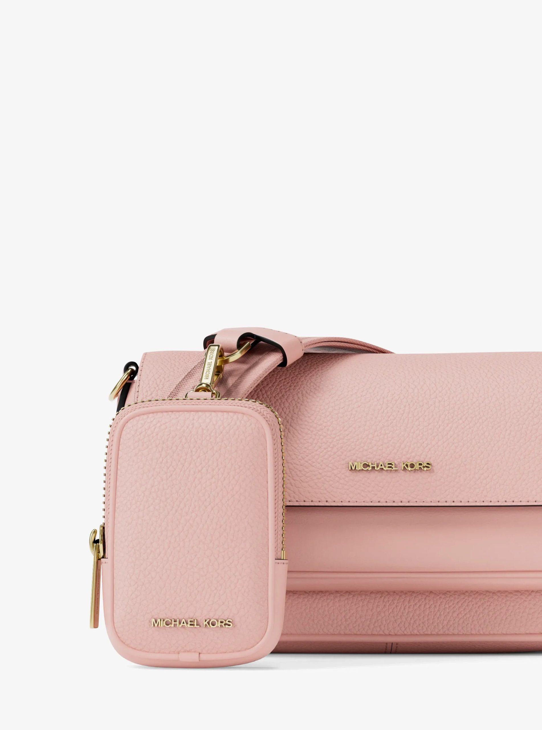 Michael Kors Jet Set Travel Small Pebbled Leather Crossbody Bag With Pouch - Preorder
