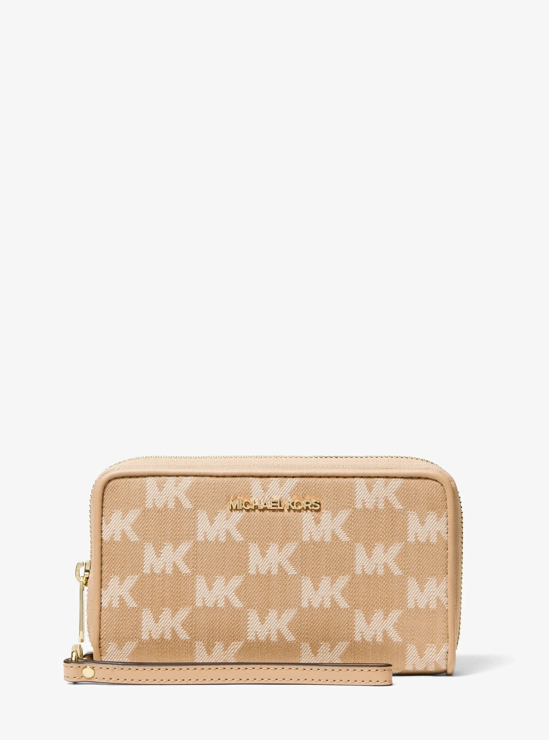 Michael Kors Jet Set Travel Large Logo Jacquard Denim Smartphone Wallet - Preorder