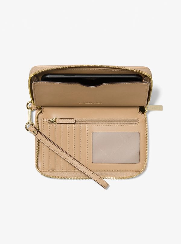 Michael Kors Jet Set Travel Large Logo Jacquard Denim Smartphone Wallet - Preorder