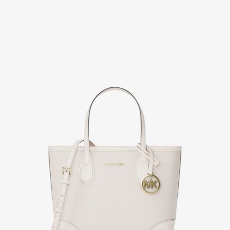 Michael Kors Eva Extra-Small Leather Convertible Tote Bag - Preorder — Lt Cream
