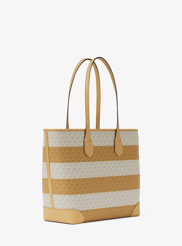 Michael Kors Eva Large Striped Signature Logo Tote Bag - Preorder