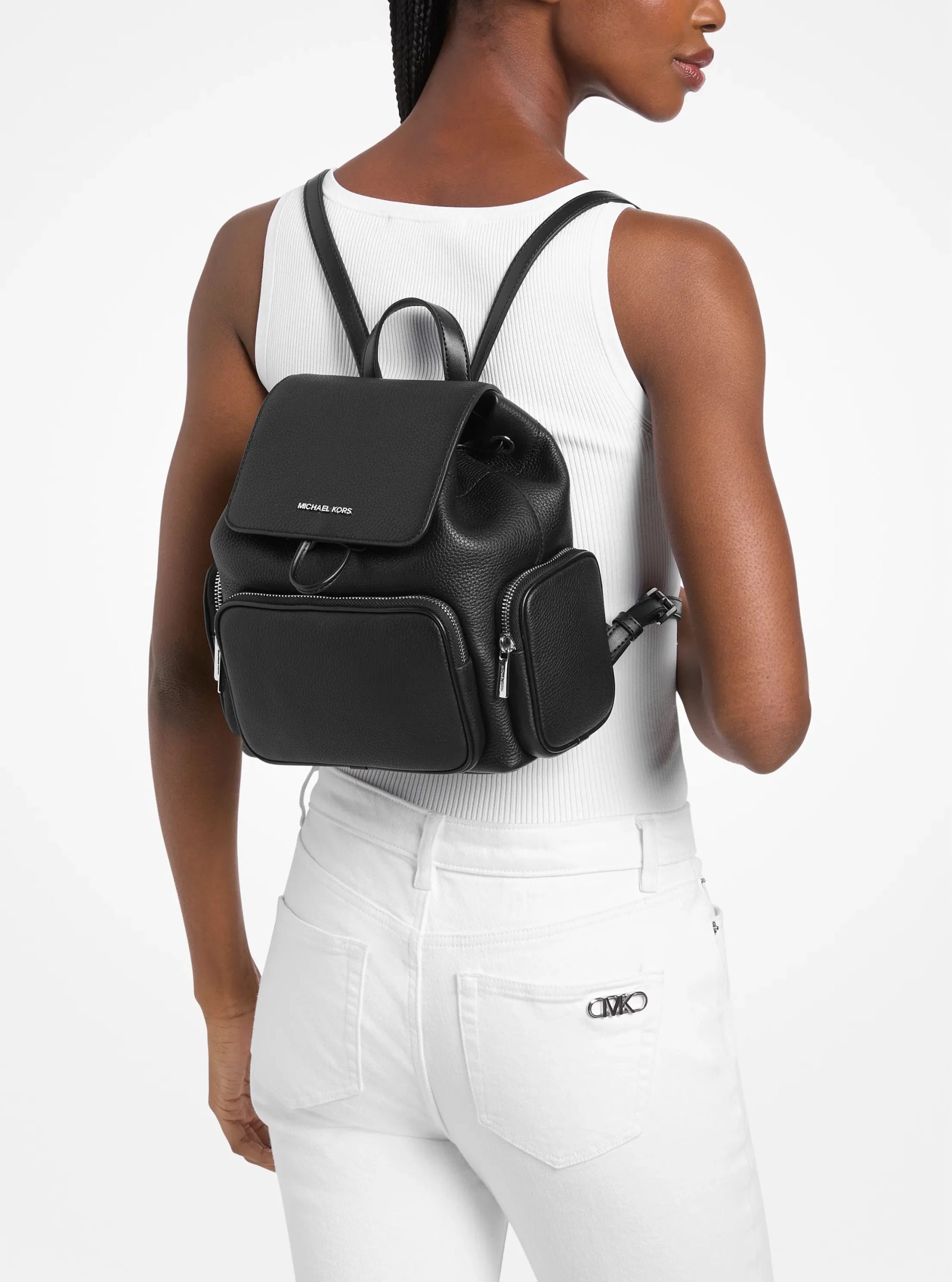 Michael Kors Merritt Small Pebbled Leather Cargo Backpack - Preorder