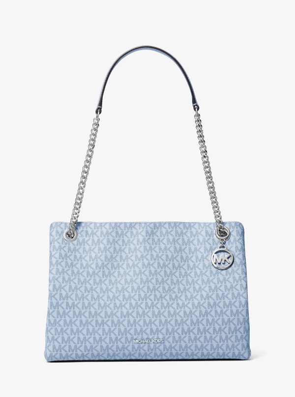 Michael Kors Christina Medium Signature Logo Shoulder Bag - Preorder