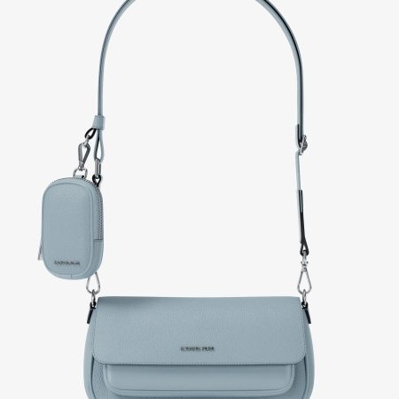 Michael Kors Jet Set Travel Small Pebbled Leather Crossbody Bag With Pouch - Preorder — Pale Ocean