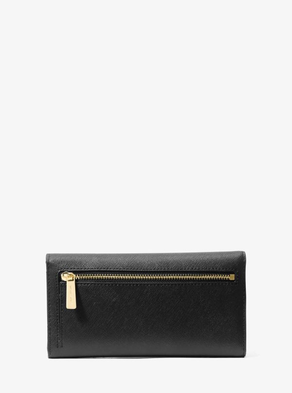 Michael Kors Jet Set Travel Crossgrain Leather Tri-Fold Wallet - Preorder
