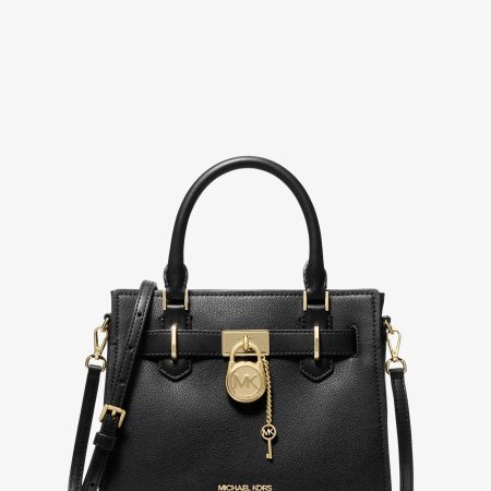 Michael Kors Landon Small Leather Satchel - Preorder — Black