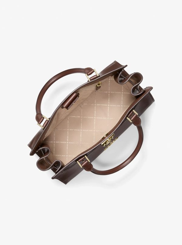 Michael Kors Landon Medium Leather Satchel - Preorder