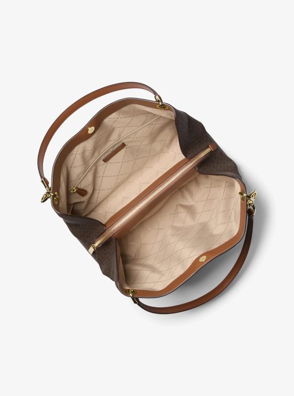 Michael Kors Christina Large Signature Logo Shoulder Bag - Preorder