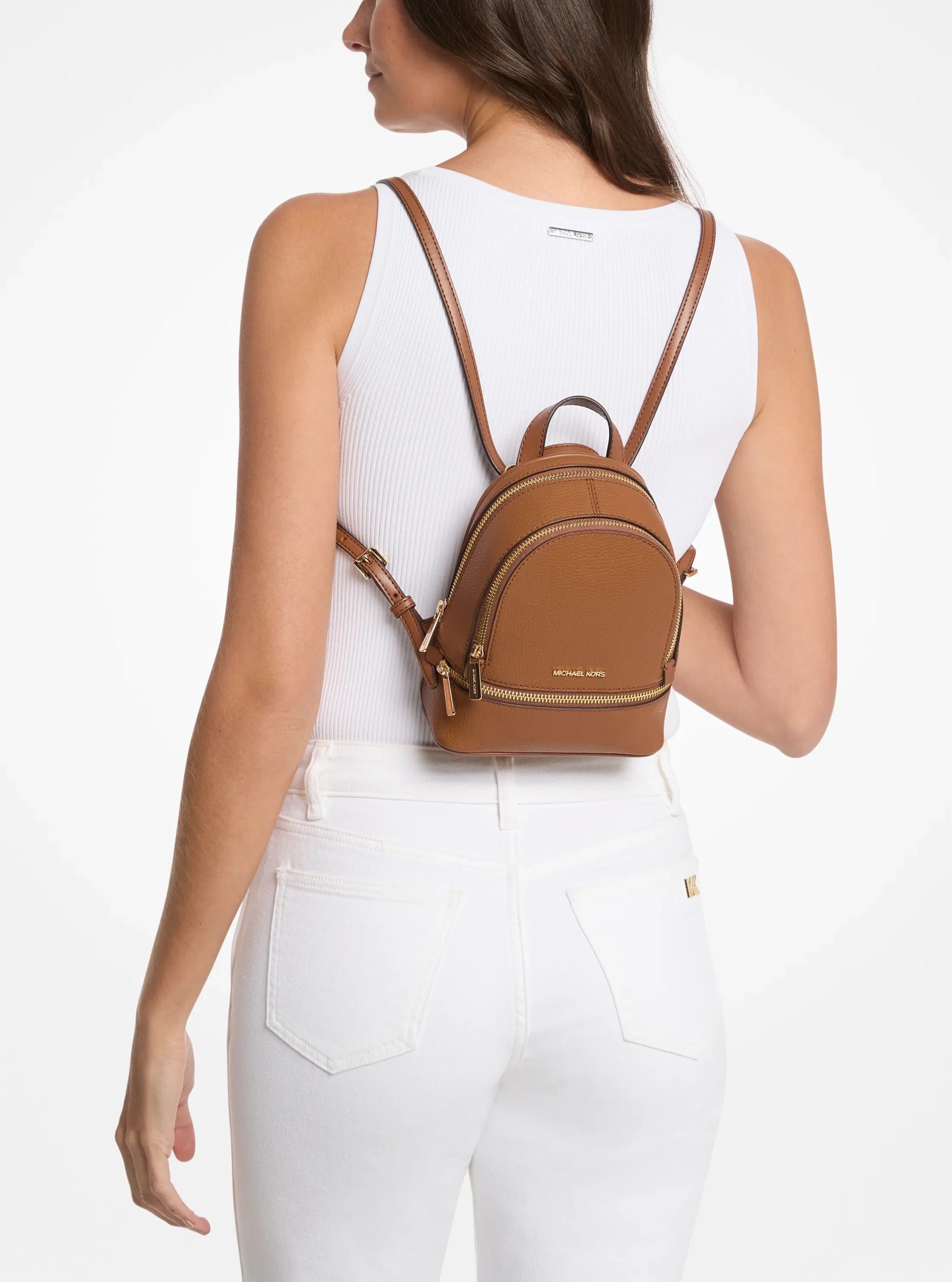 Michael Kors Rhea Extra-Small Pebbled Leather Backpack - Preorder