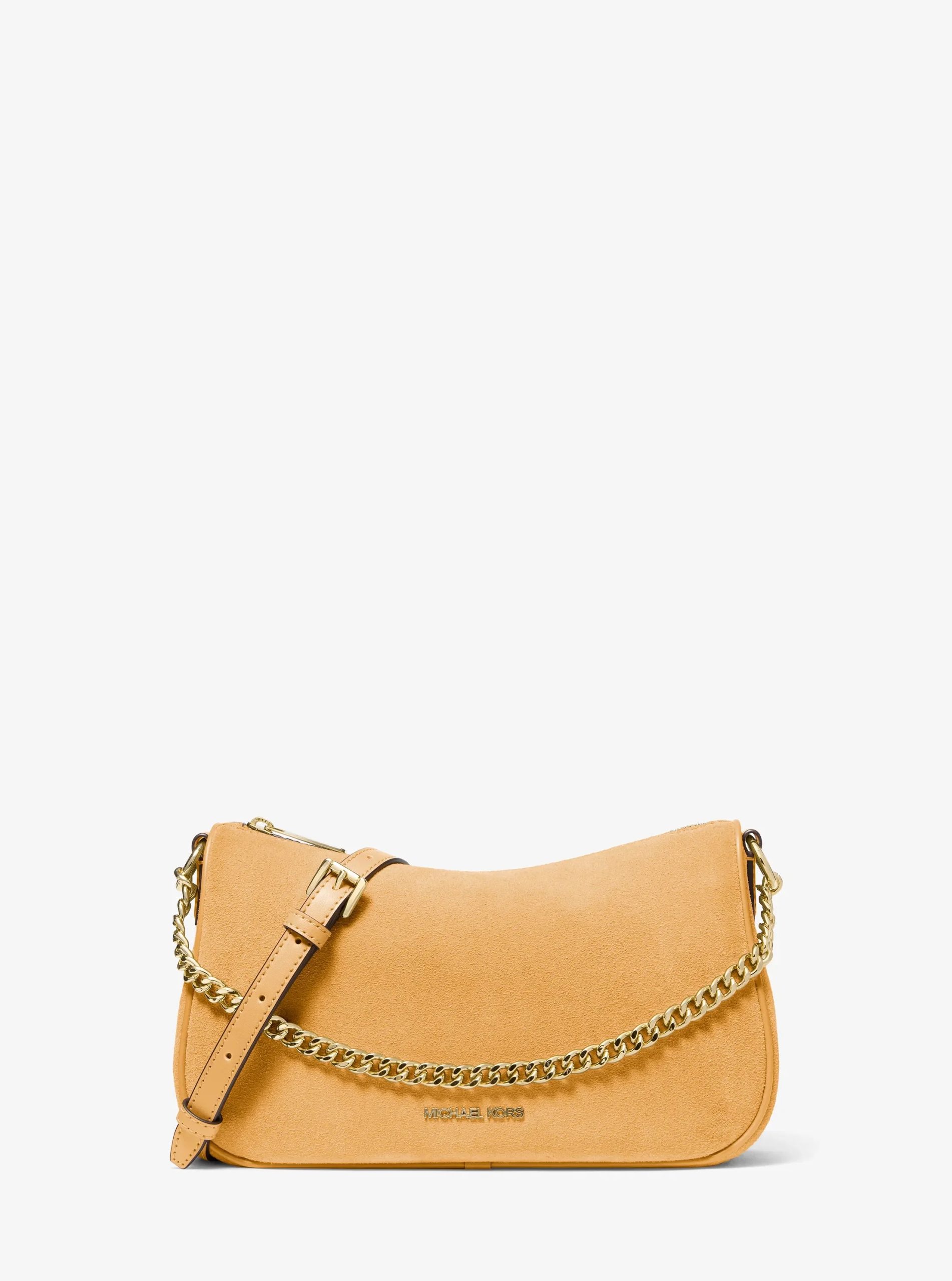 Michael Kors Carmela Medium Suede Convertible Crossbody Bag - Preorder