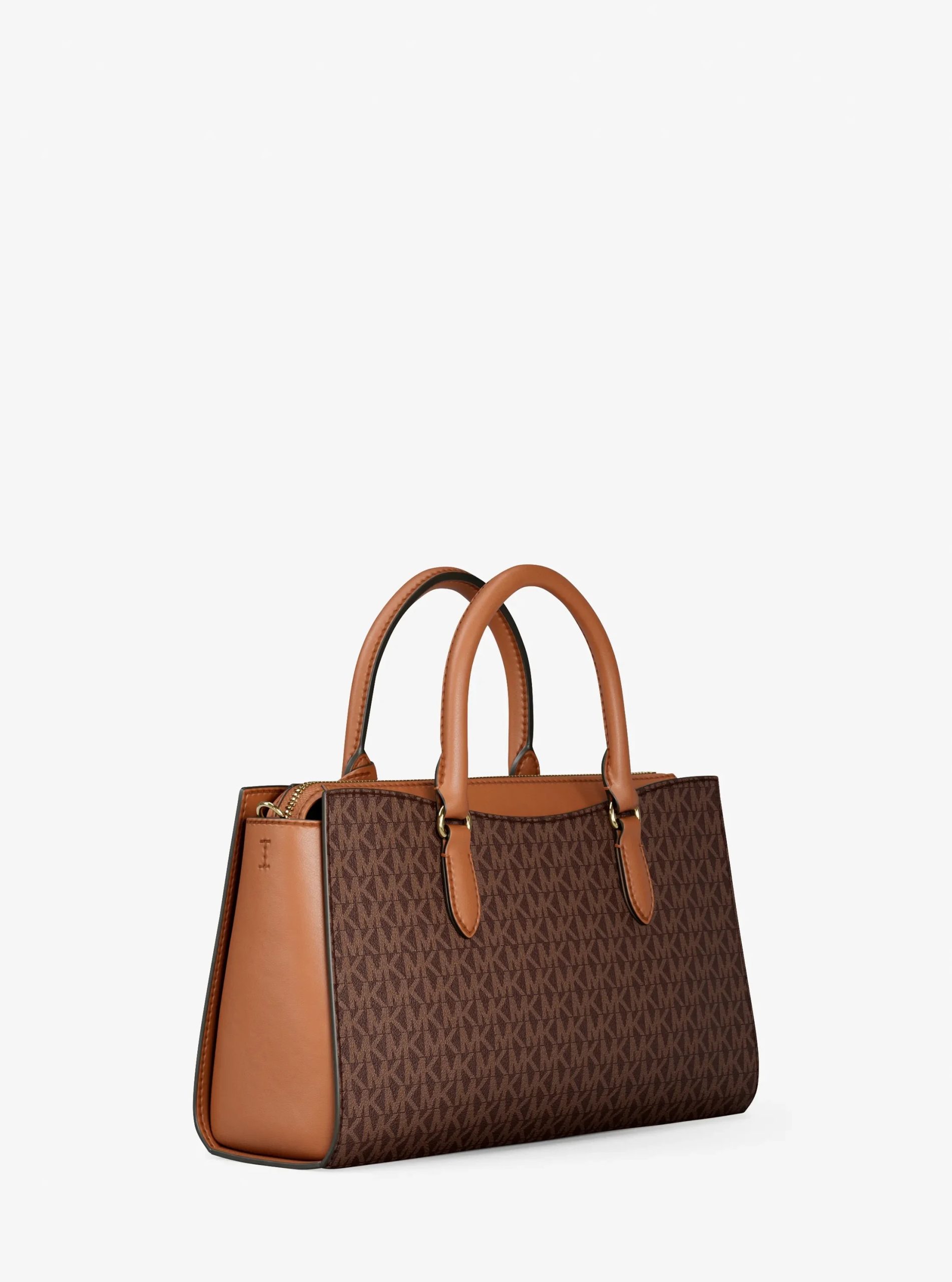 Michael Kors Arden Medium Signature Logo Top-Zip Satchel - Preorder