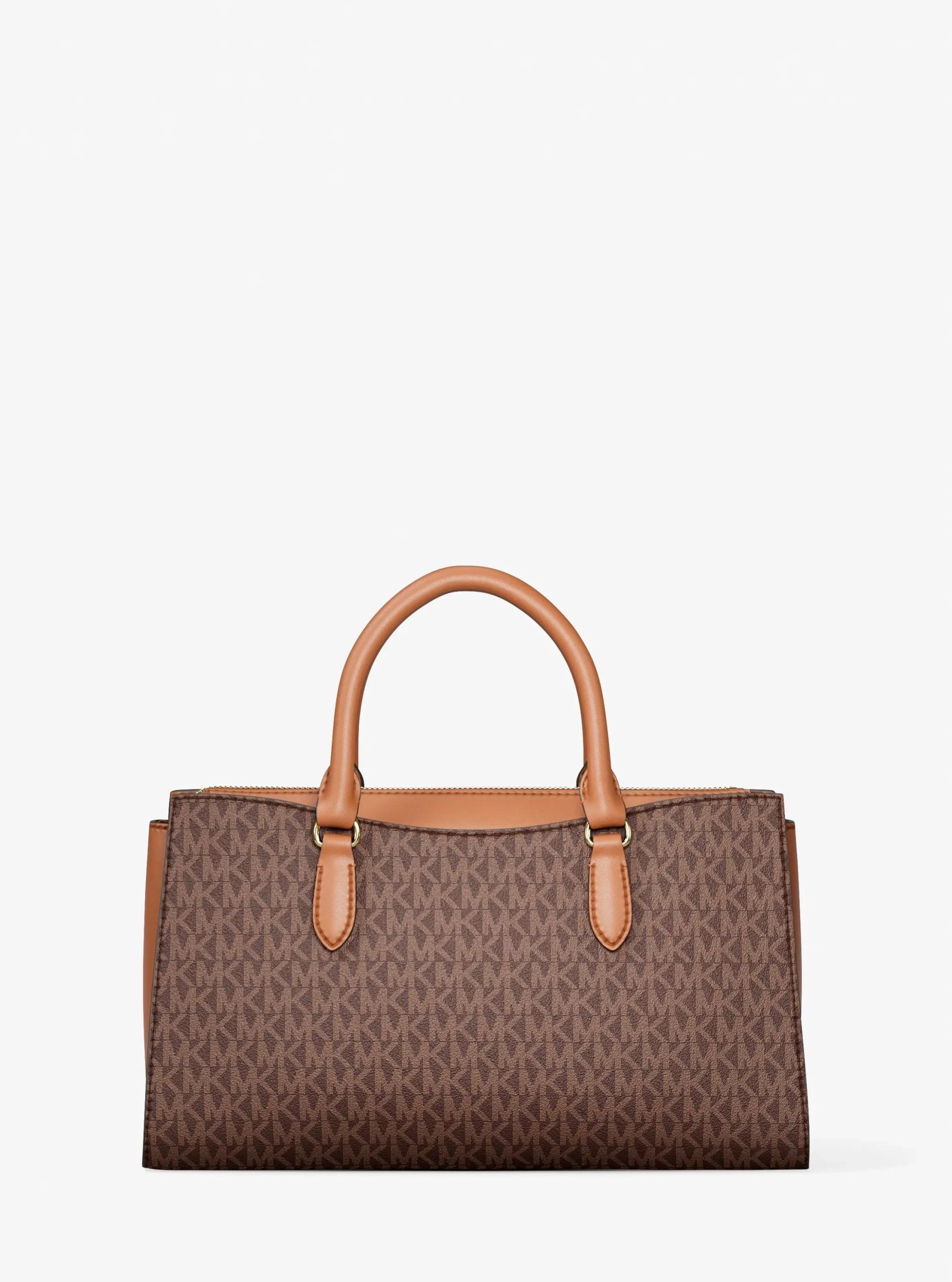 Michael Kors Arden Medium Signature Logo Top-Zip Satchel - Preorder