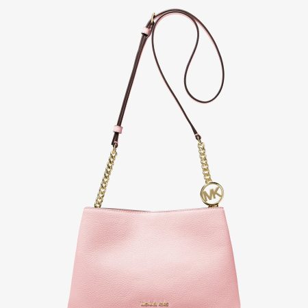 Michael Kors Christina Small Pebbled Leather Crossbody Bag - Preorder — Powder Blush