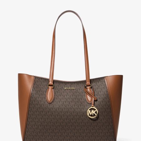 Michael Kors Jet Set Travel Large Signature Logo 3-in-1 Tote Bag - Preorder — Brown
