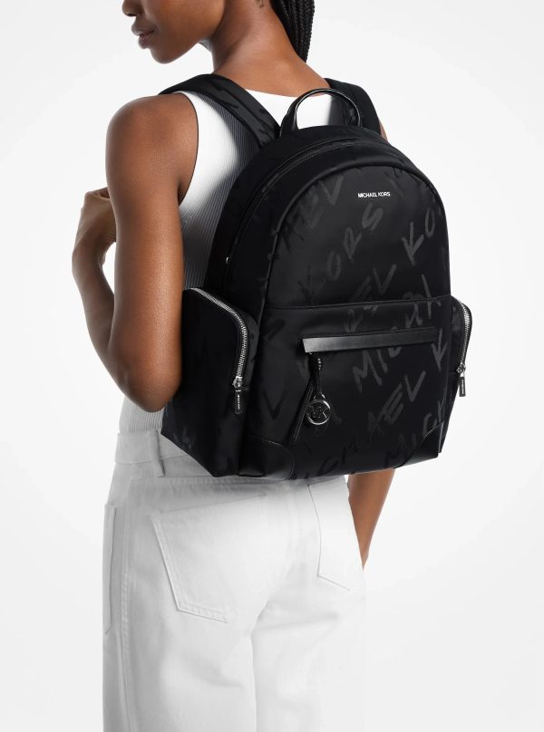 Michael Kors Prescott Large Printed Nylon Backpack - Preorder