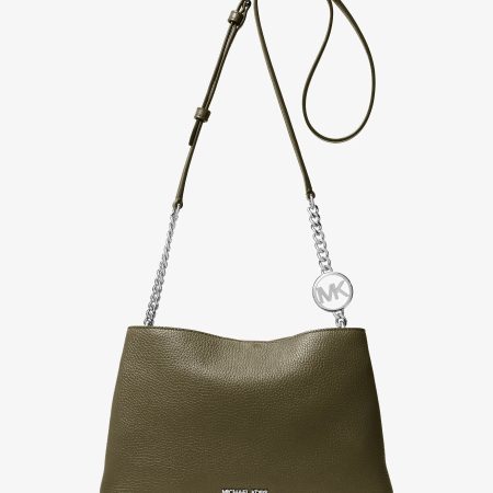 Michael Kors Christina Small Pebbled Leather Crossbody Bag - Preorder — Olive