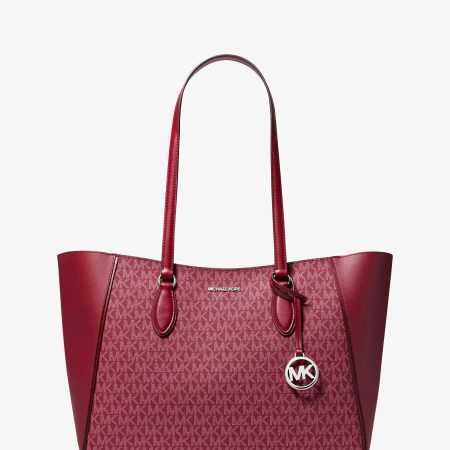 Michael Kors Jet Set Travel Large 3-in-1 Signature Logo Tote Bag - Preorder — Maroon