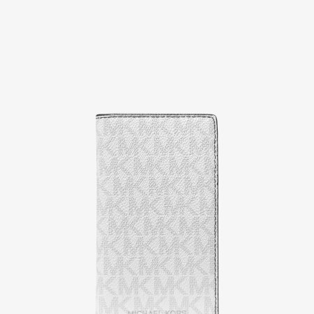 Michael Kors Cooper Large Logo Bi-Fold Card Case - Preorder — Bright Wht