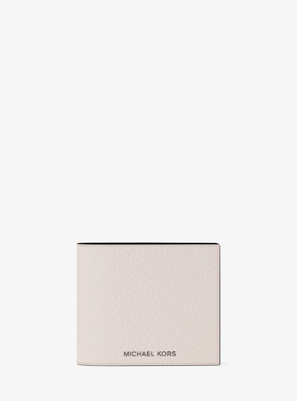 Michael Kors Pebbled Leather Billfold Wallet and Signature Logo Card Case Gift Set - Preorder