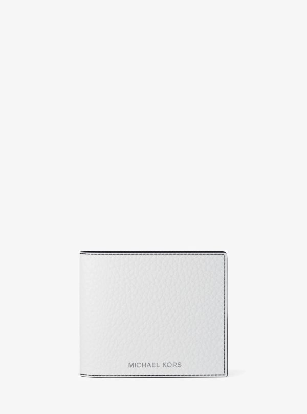Michael Kors Pebbled Leather Billfold Wallet and Signature Logo Card Case Gift Set - Preorder