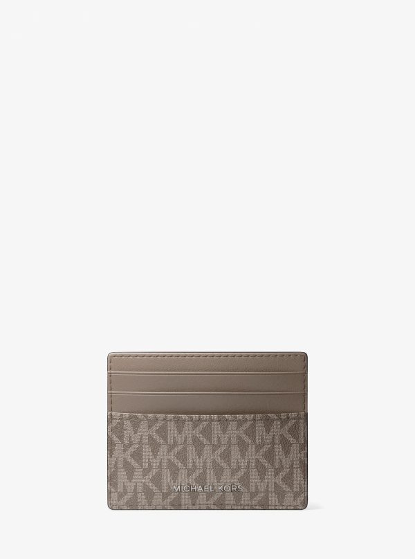 Michael Kors Pebbled Leather Billfold Wallet and Signature Logo Card Case Gift Set - Preorder