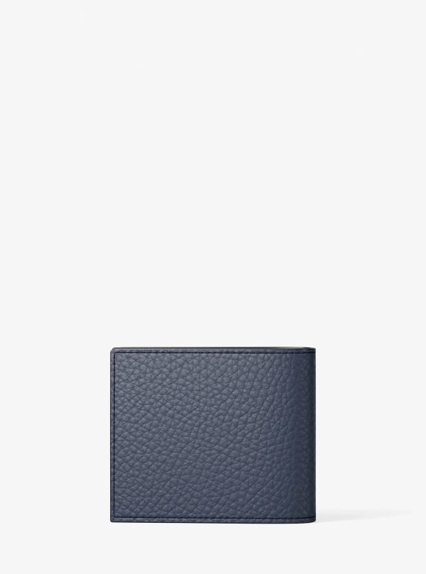 Michael Kors Pebbled Leather Billfold Wallet and Signature Logo Card Case Gift Set - Preorder