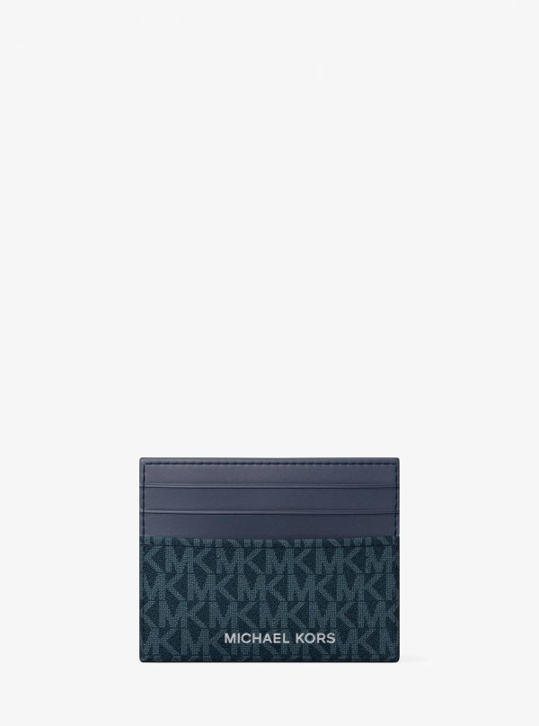 Michael Kors Pebbled Leather Billfold Wallet and Signature Logo Card Case Gift Set - Preorder