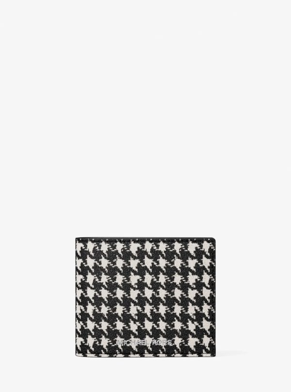 Michael Kors Cooper Houndstooth Printed Billfold Wallet - Preorder