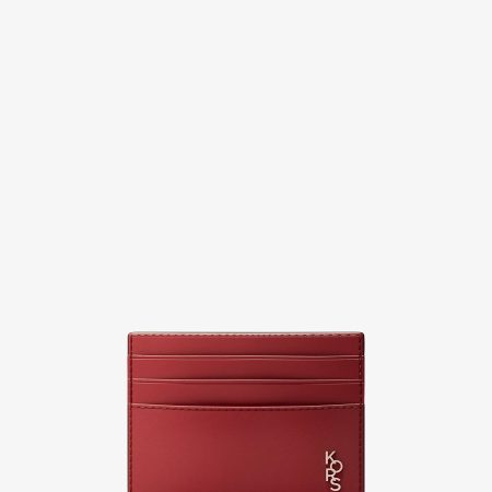 Michael Kors Kole Card Case - Preorder — Maroon